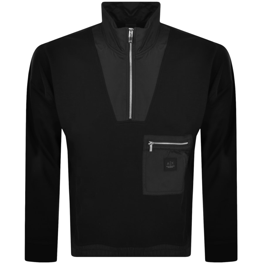 Armani Exchange Felpa Sweatshirt Black
